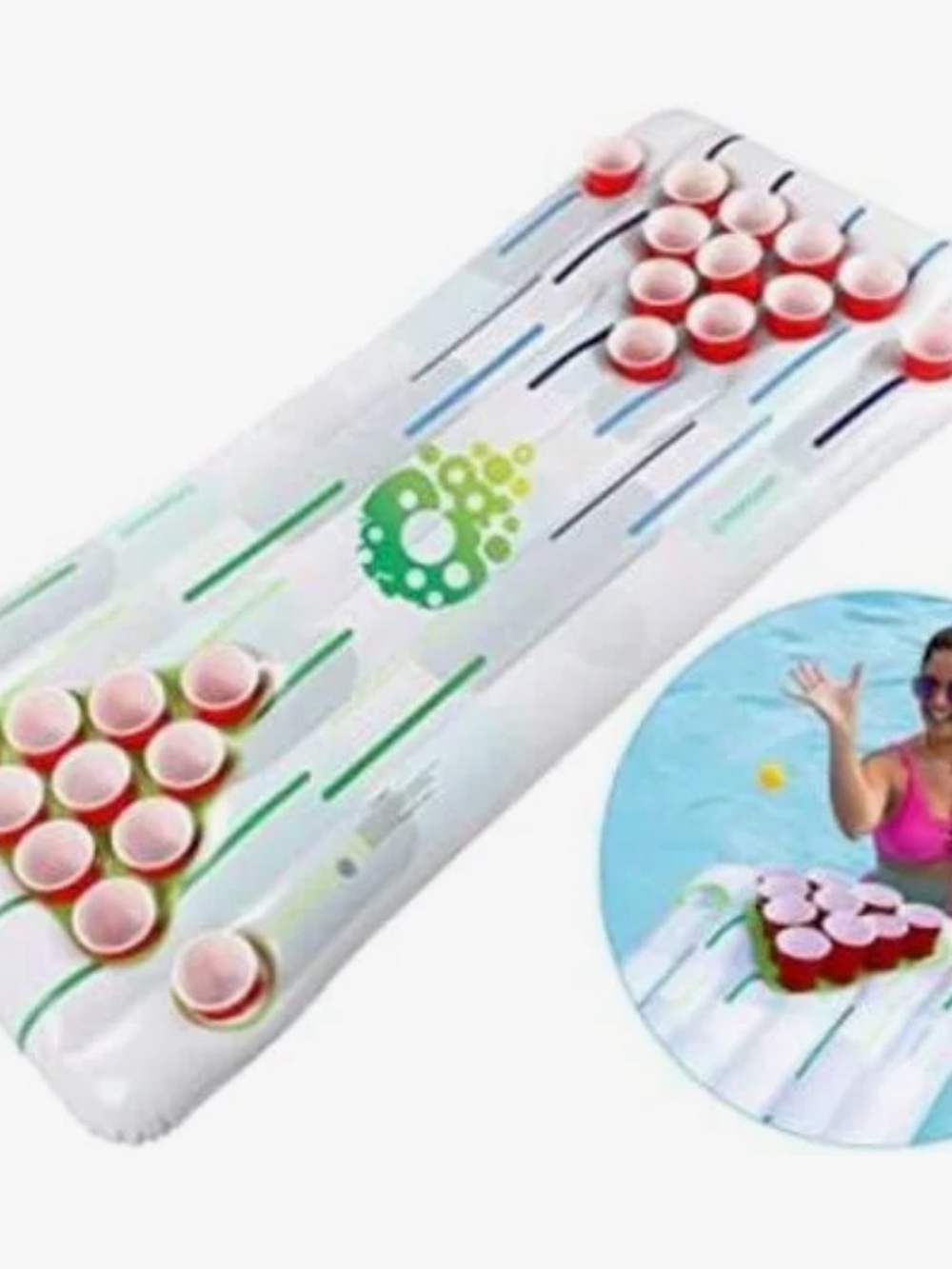Monsoon [Pool Pong] Inflatable Pool Party Games Floating Beer Pong Table Swimmin